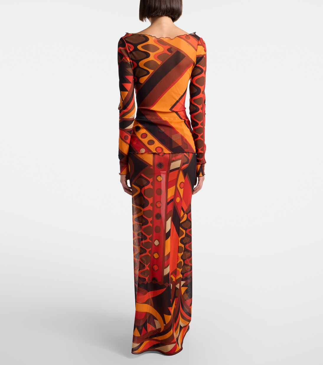 Falda larga Vivara de tul | Pucci