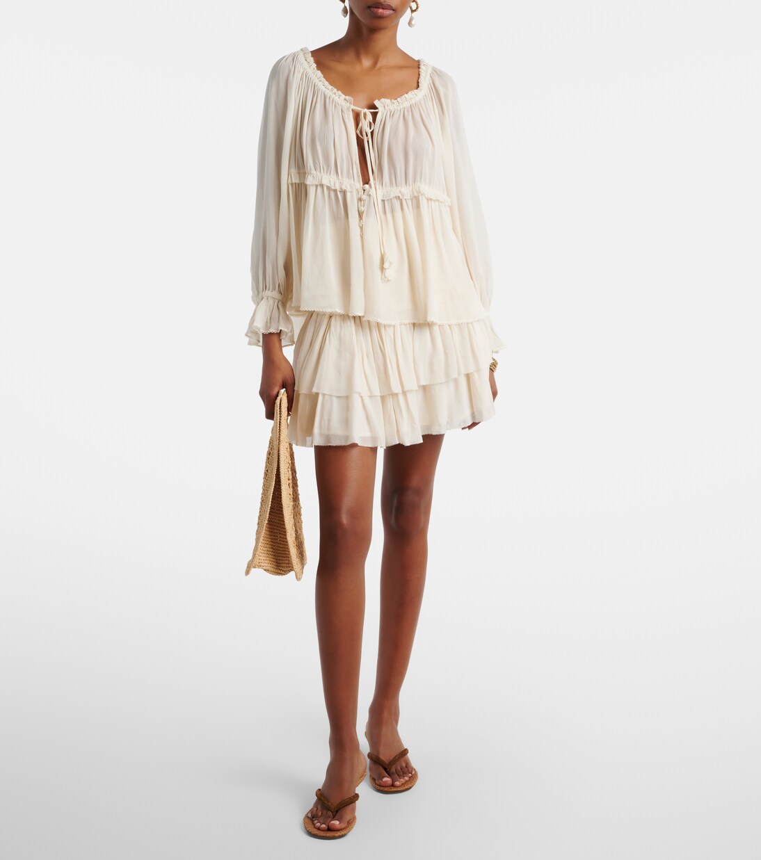 Moon ruffled blouse | Poupette St Barth