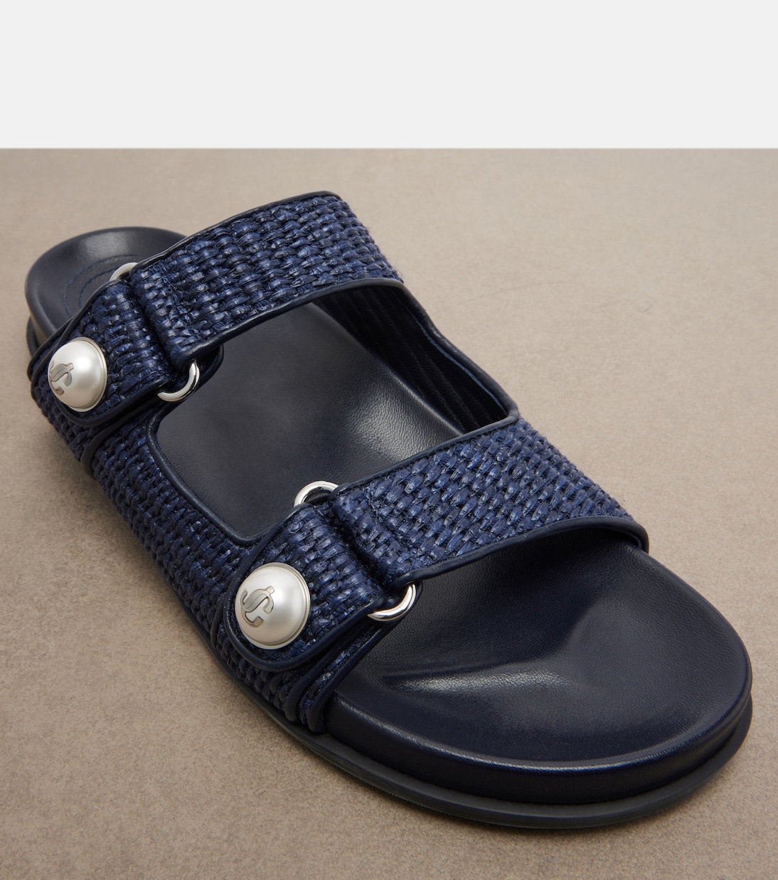 Fayence raffia-effect sandals | Jimmy Choo