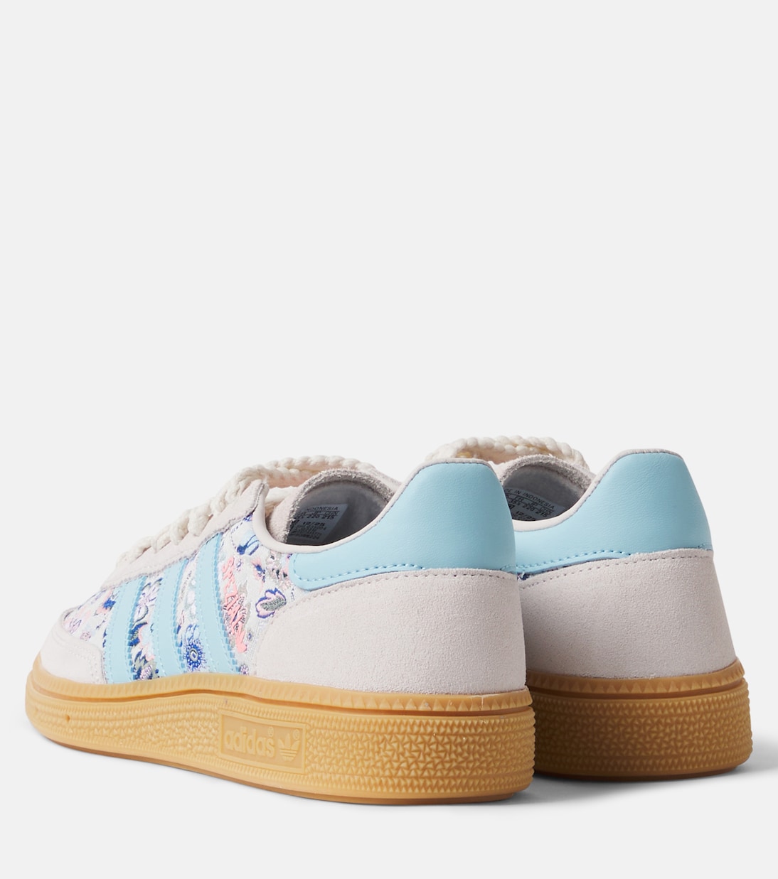  Handball Spezial floral suede-trimmed sneakers | Adidas Originals Kids