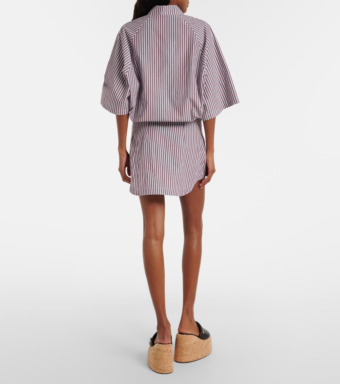 Abito polo in cotone a righe | The Attico