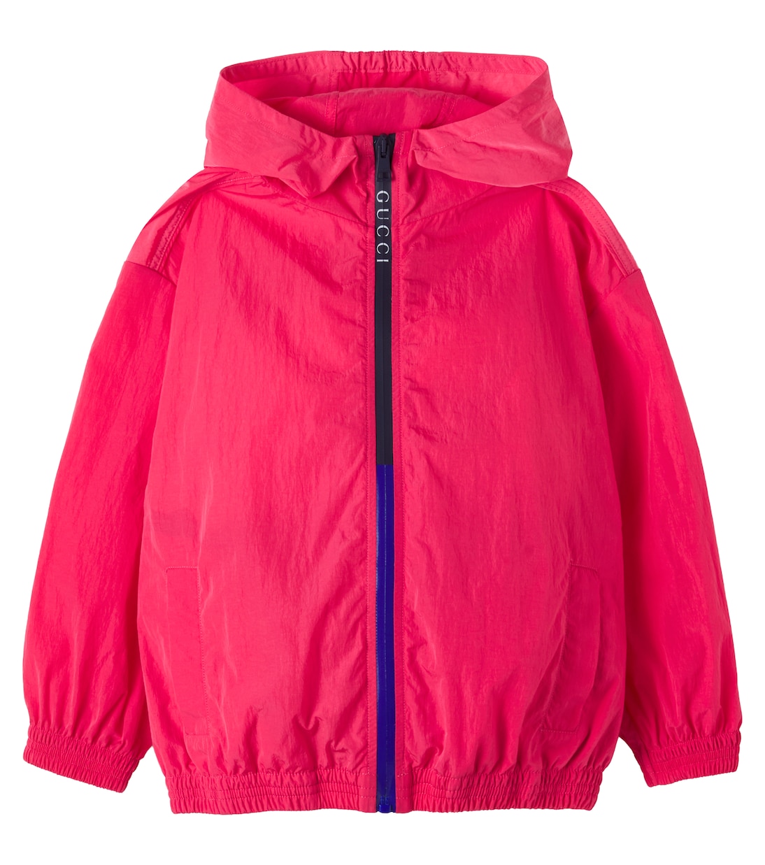 Logo oversized zip-up hoodie | Gucci Kids