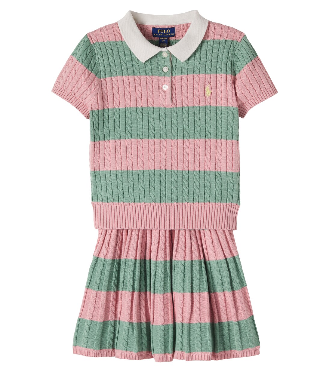 Set aus Polopullover und Rock aus Baumwolle | Polo Ralph Lauren Kids
