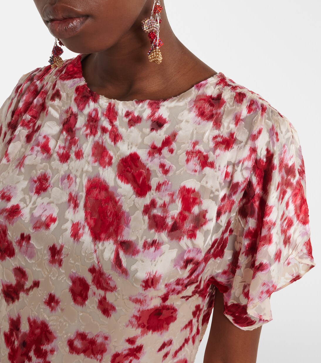 Top Hervane de jacquard floral | Isabel Marant