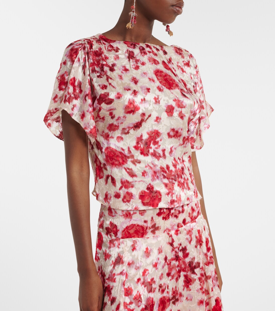 Top Hervane de jacquard floral | Isabel Marant