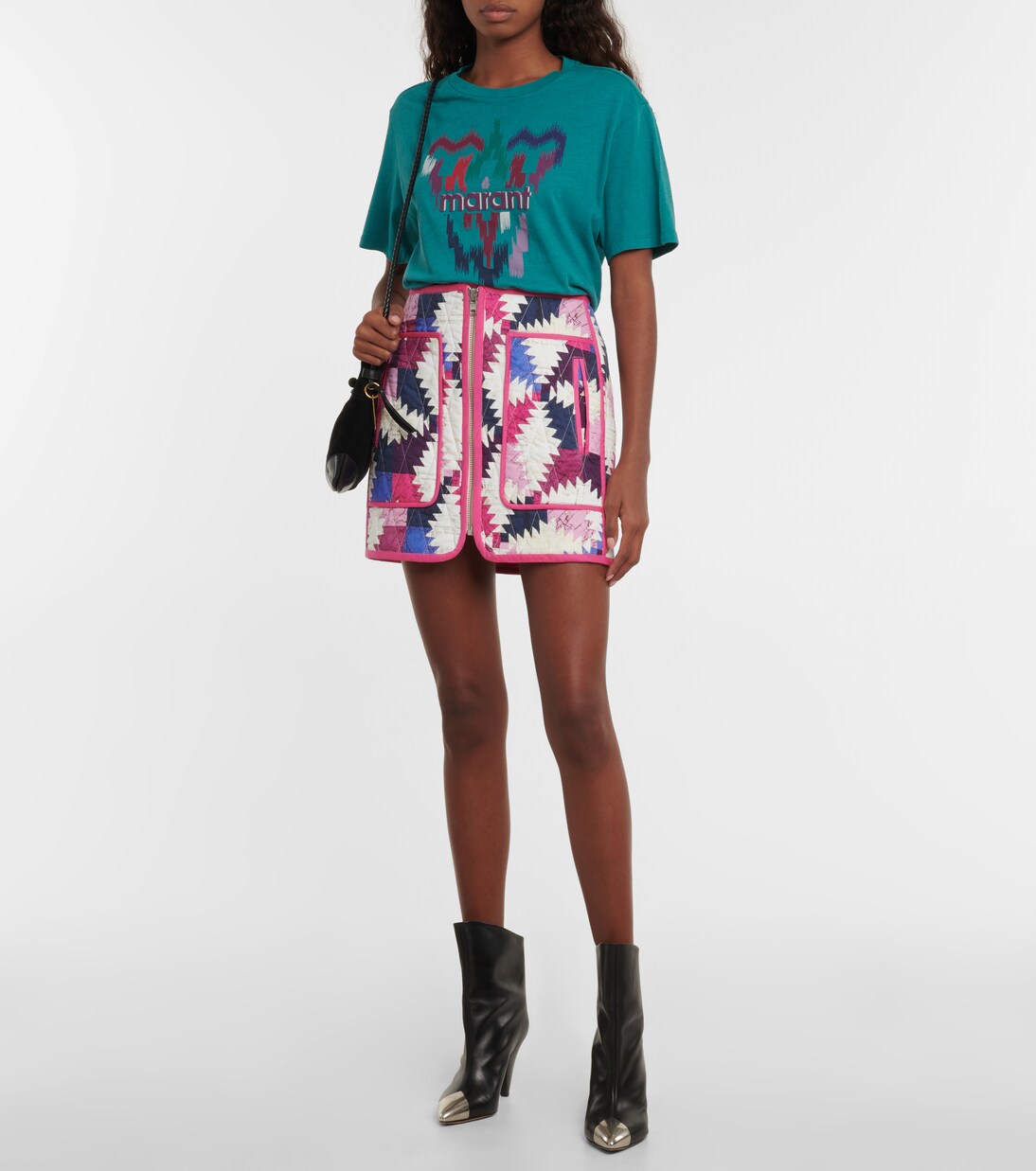 Minifalda Hamlin de algodón estampada | Marant Etoile