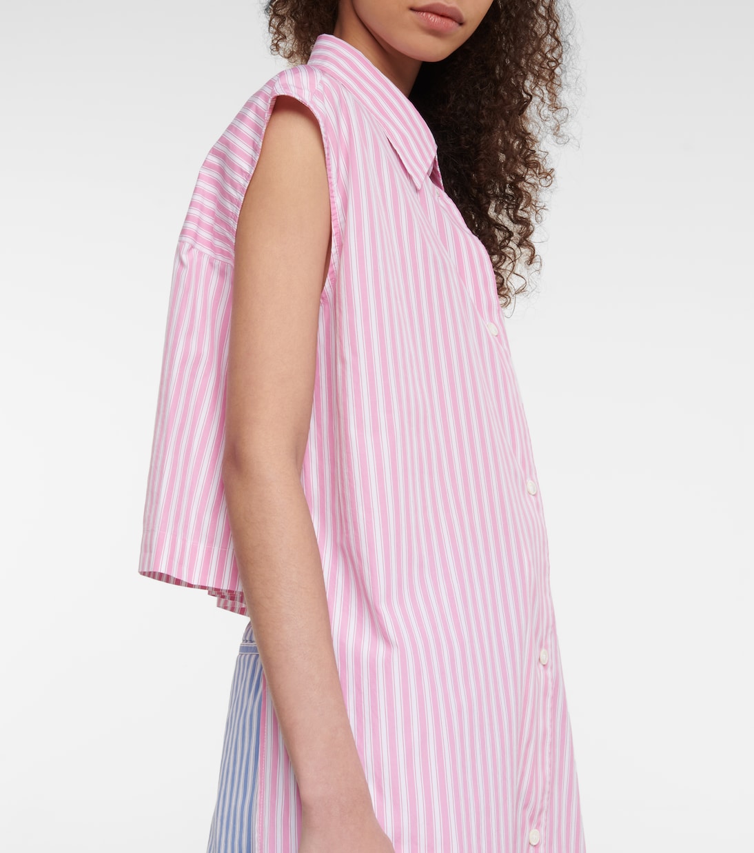 Robe chemise rayée en coton | Marni