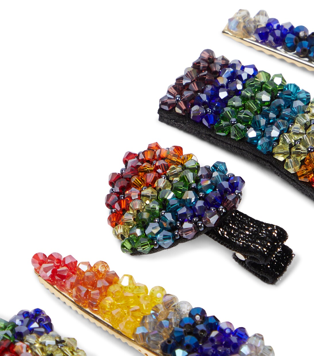 Set of 5 embellished hair clips | Monnalisa