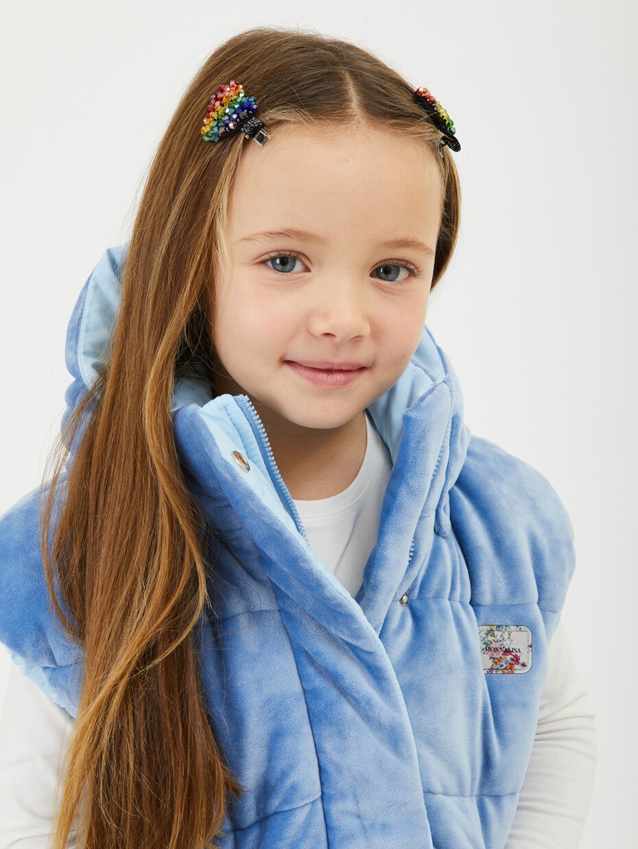 Set of 5 embellished hair clips | Monnalisa