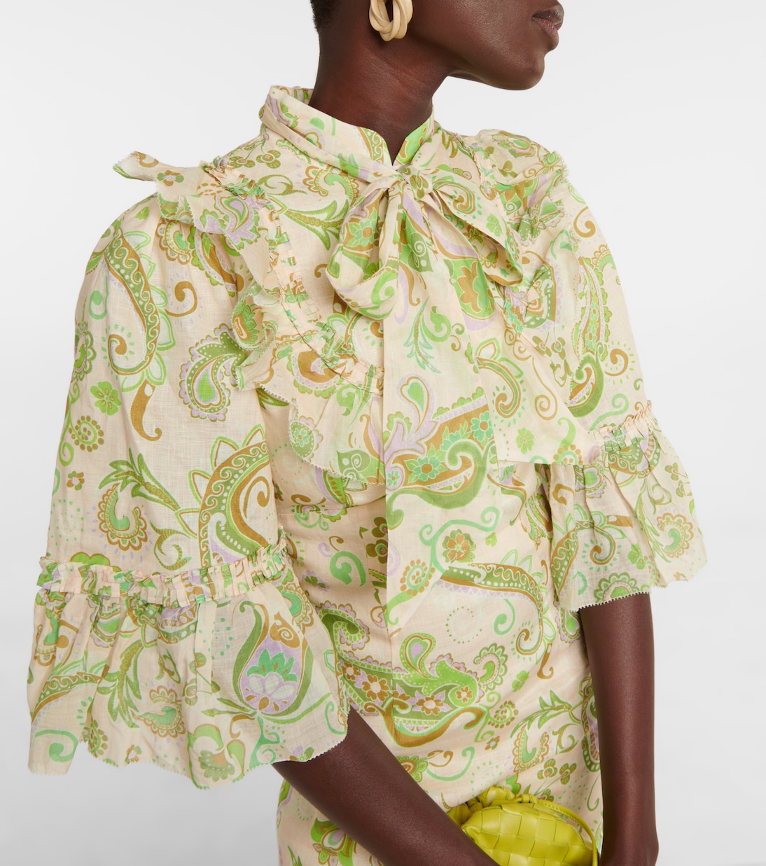 Robe midi Marta en lin | Alémais