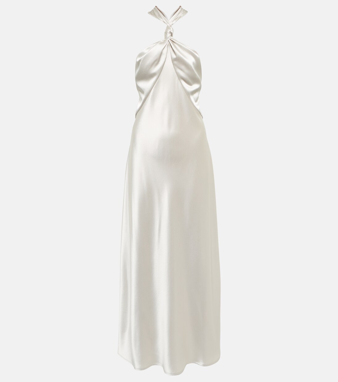 Robe de mariée longue Santorini en satin | Galvan