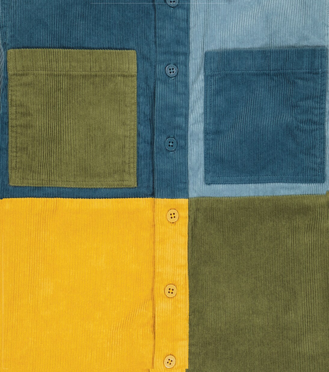 Colorblocked corduroy shirt | Stella McCartney Kids