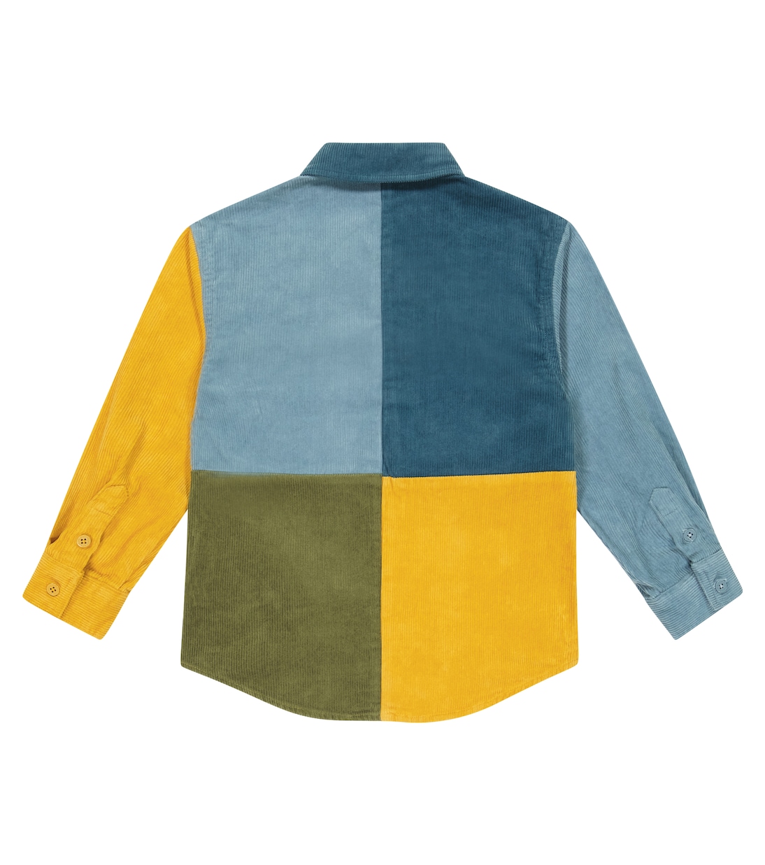 Colorblocked corduroy shirt | Stella McCartney Kids