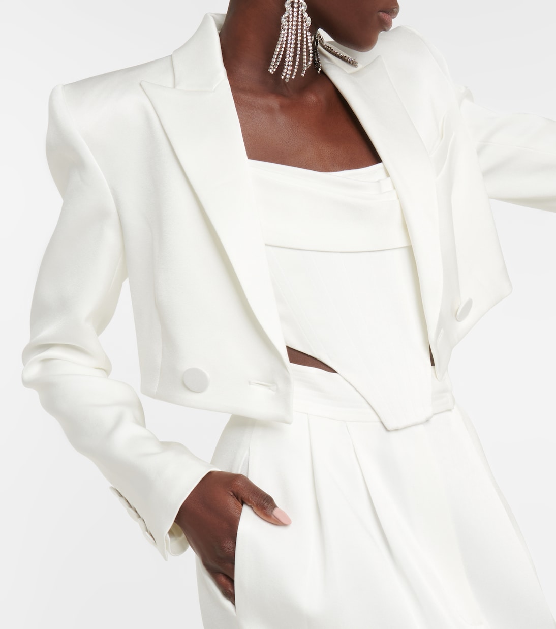 Cropped-Blazer Parker aus Crêpe | Alex Perry