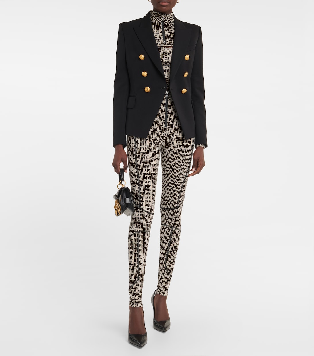 Cropped-Top aus einem Baumwollgemisch | Balmain