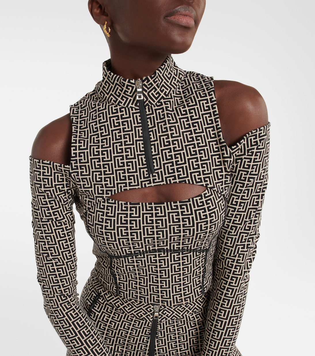 Cropped-Top aus einem Baumwollgemisch | Balmain