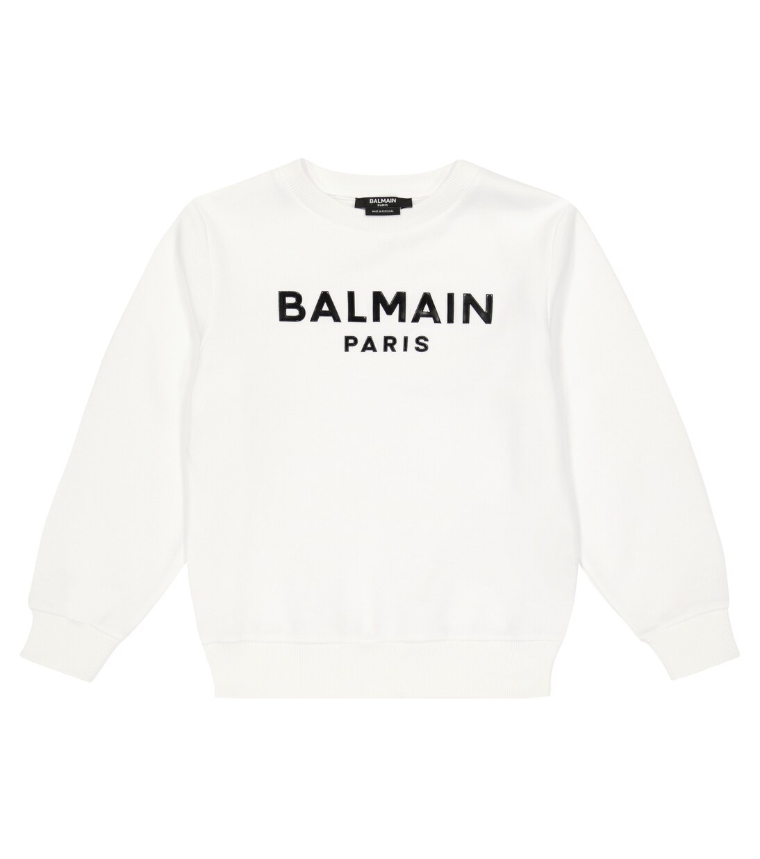 Sweat-shirt en coton à logo | Balmain Kids