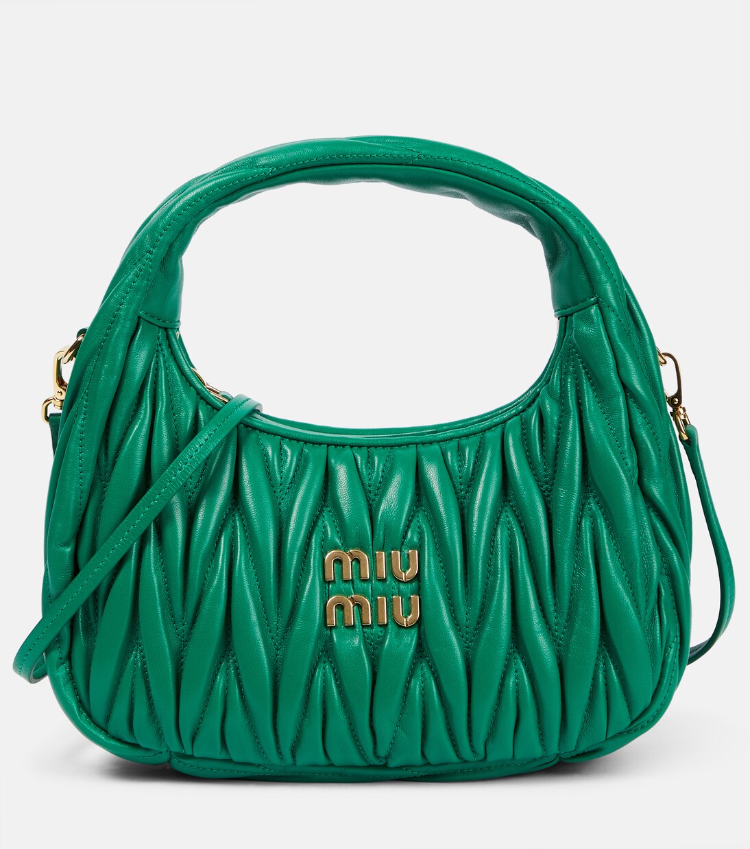 Miu Wander matelassé shoulder bag | Miu Miu
