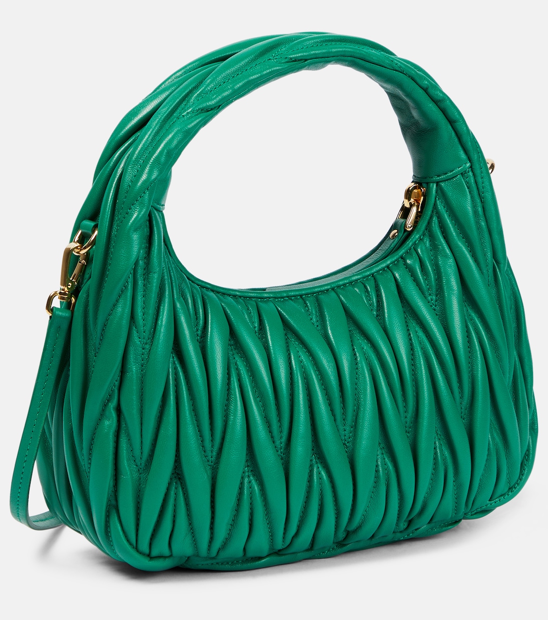 Miu Wander matelassé shoulder bag | Miu Miu