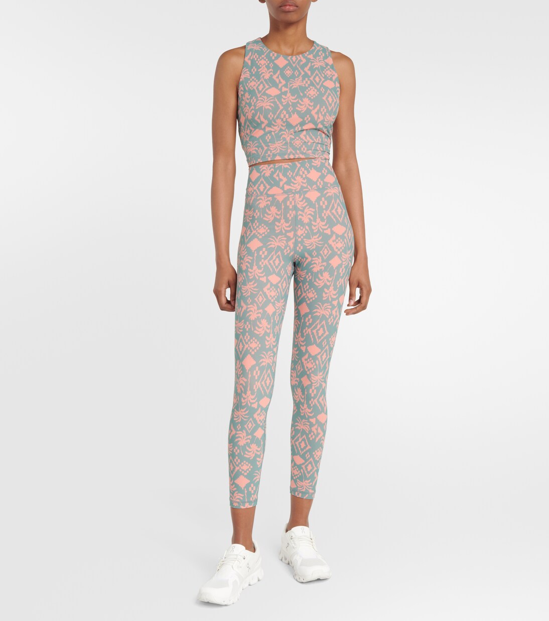 Bedruckte High-Rise Leggings Jardin | The Upside