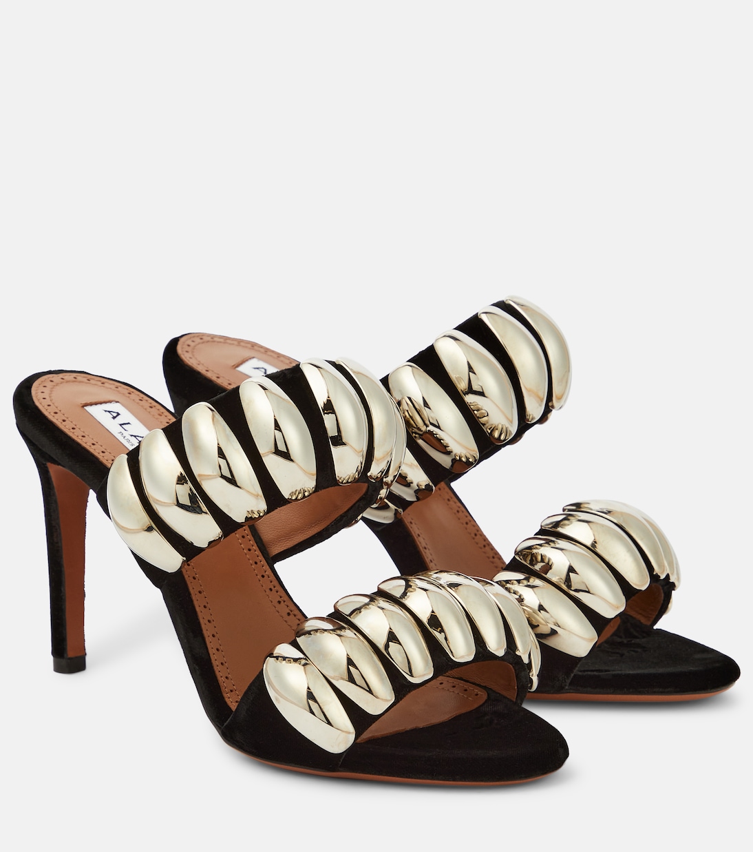 Tribale embellished suede mules | Alaïa