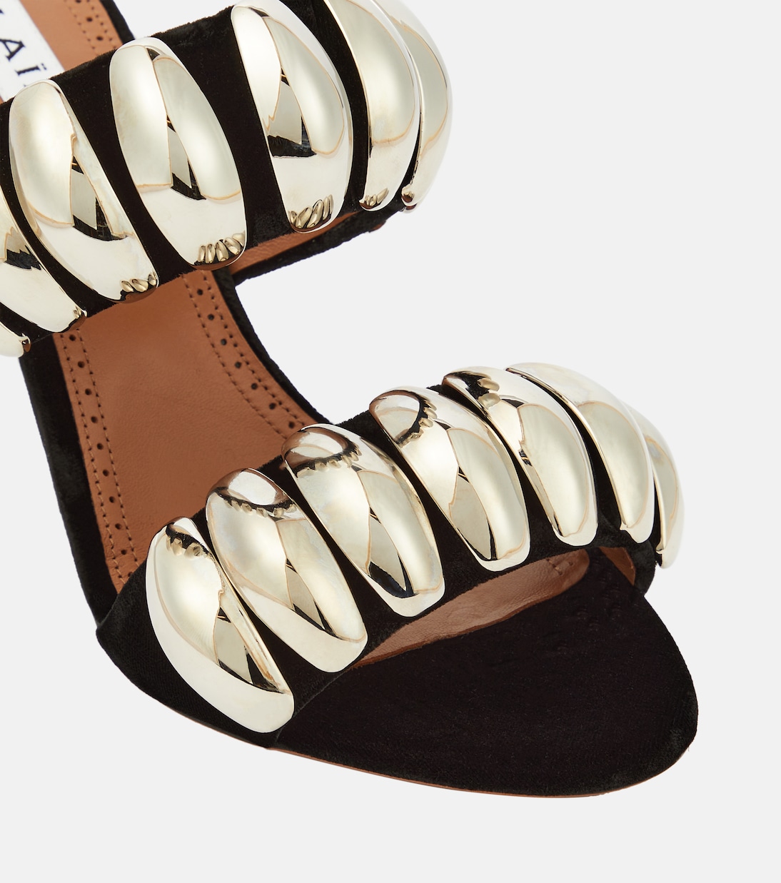 Tribale embellished suede mules | Alaïa