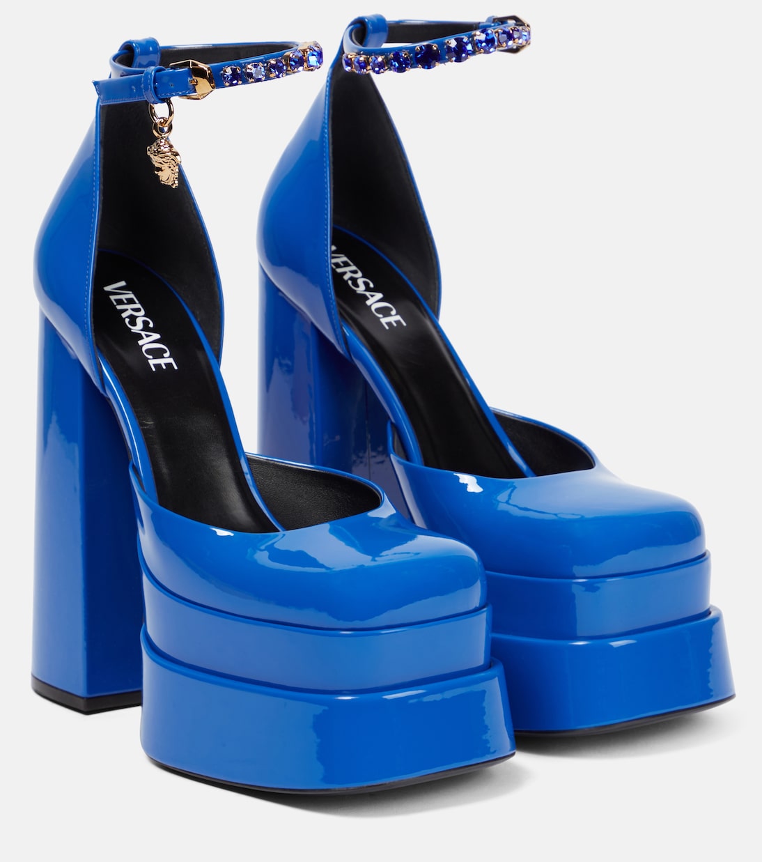 Plateau-Pumps Medusa Aevitas aus Lackleder | Versace