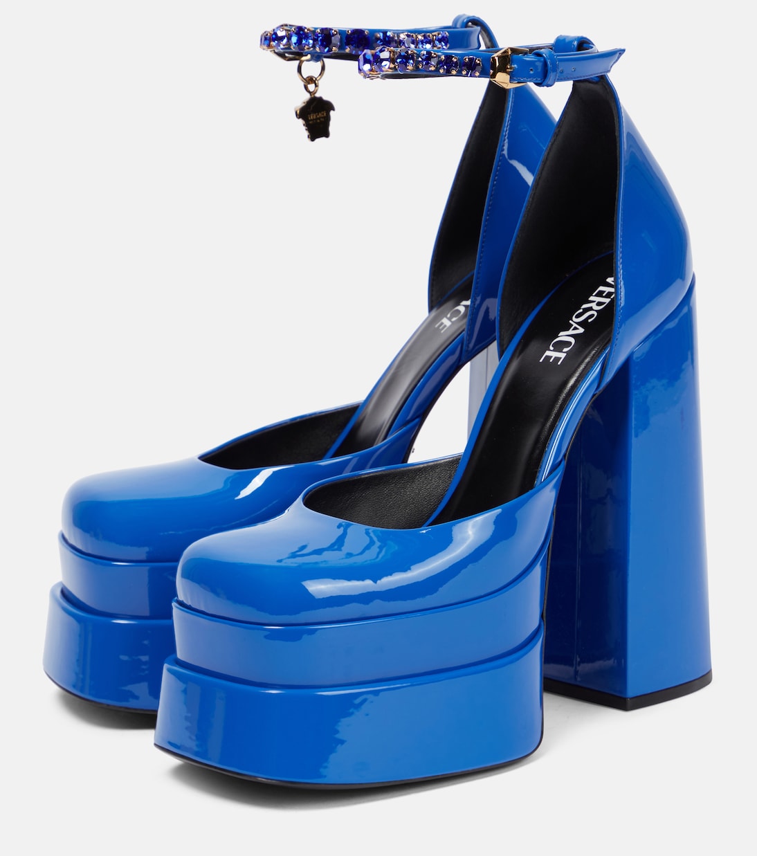 Plateau-Pumps Medusa Aevitas aus Lackleder | Versace