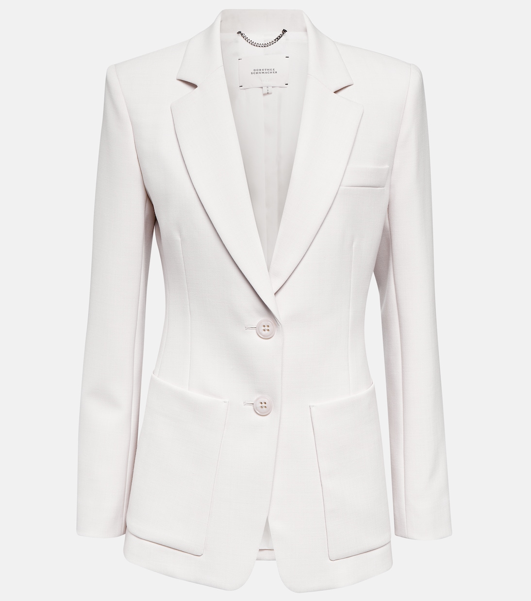 Single-breasted wool-blend blazer | Dorothee Schumacher
