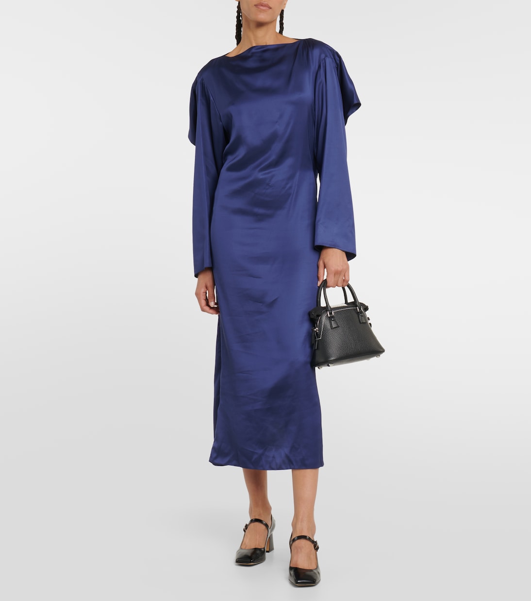 Midikleid aus Satin | MM6 Maison Margiela