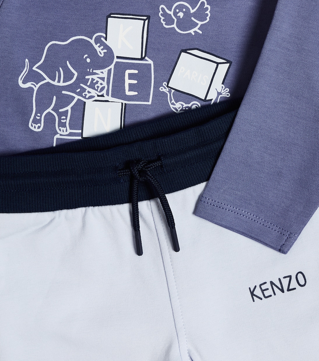 Baby printed cotton top and pants set | Kenzo Kids