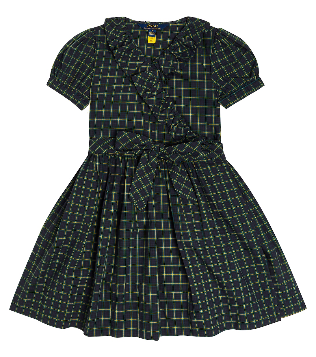 Plaid cotton wrap dress | Polo Ralph Lauren Kids