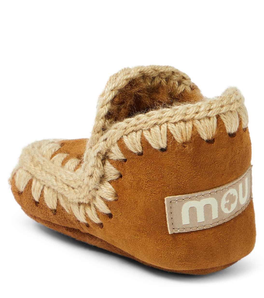 Baby shearling-lined suede booties | Mou Kids