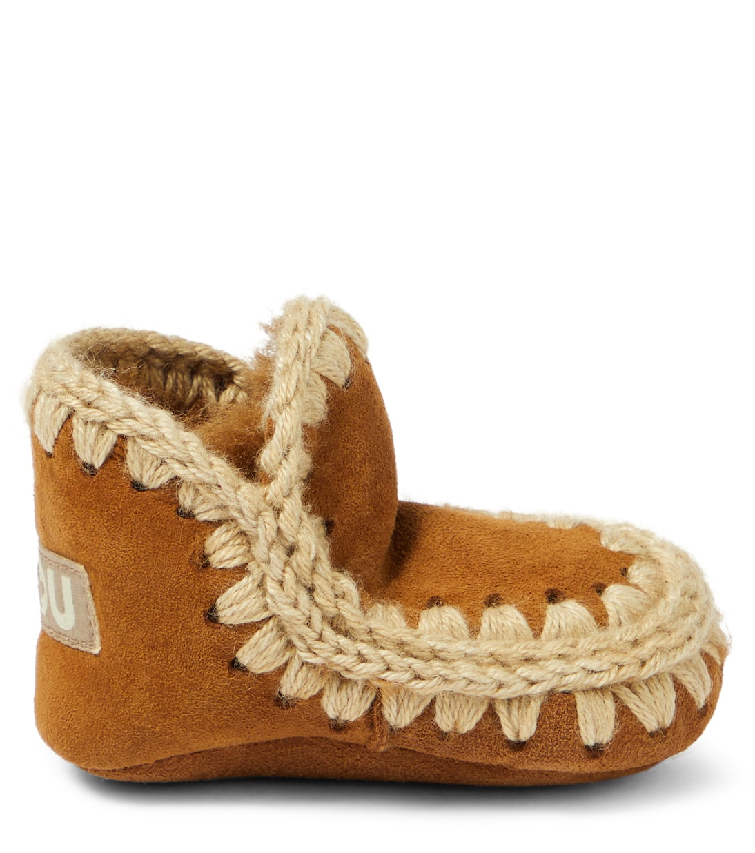 Baby shearling-lined suede booties | Mou Kids
