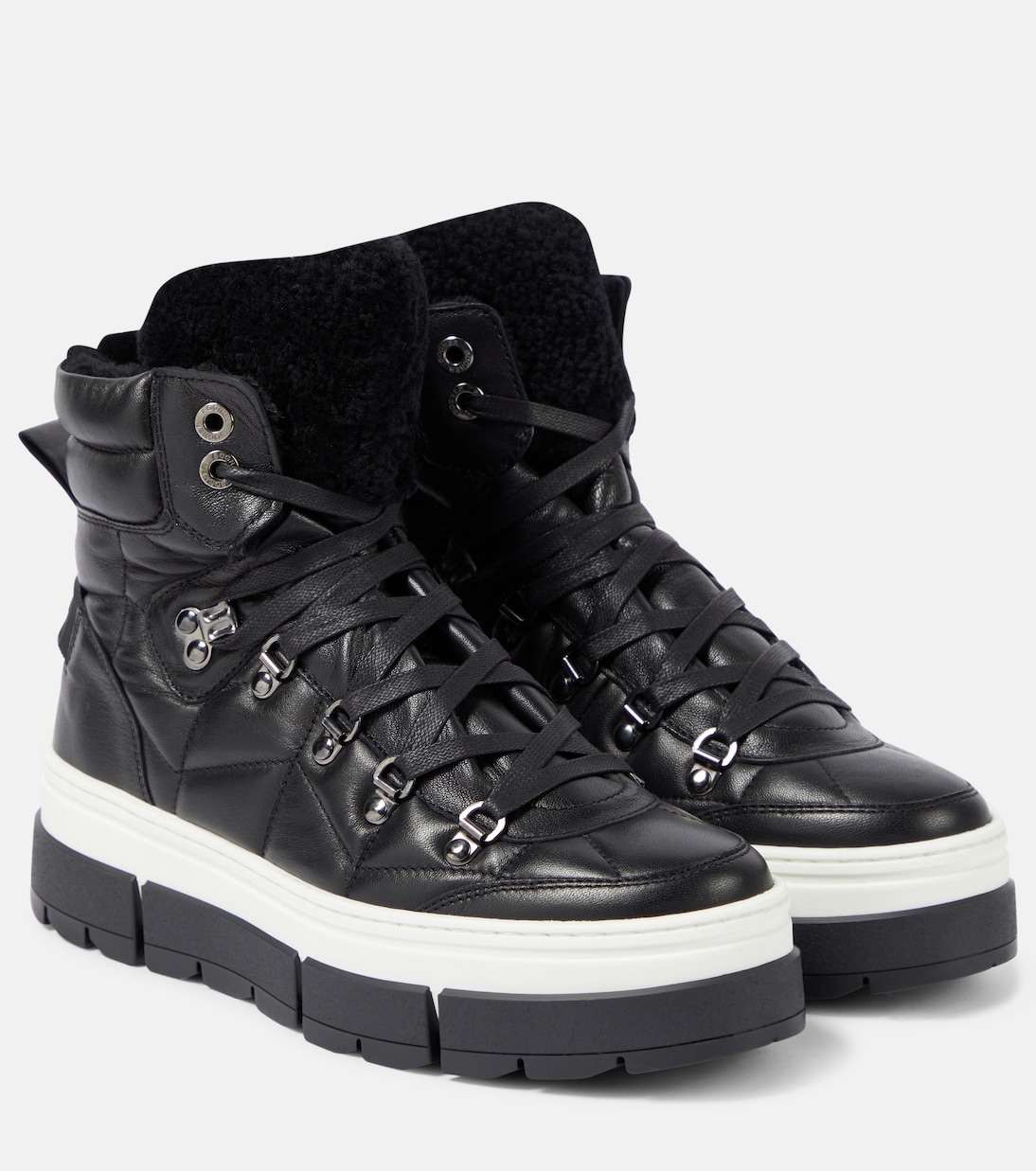 Bottines Vaduz en cuir et shearling | Bogner