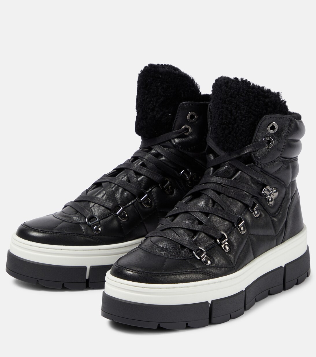 Bottines Vaduz en cuir et shearling | Bogner