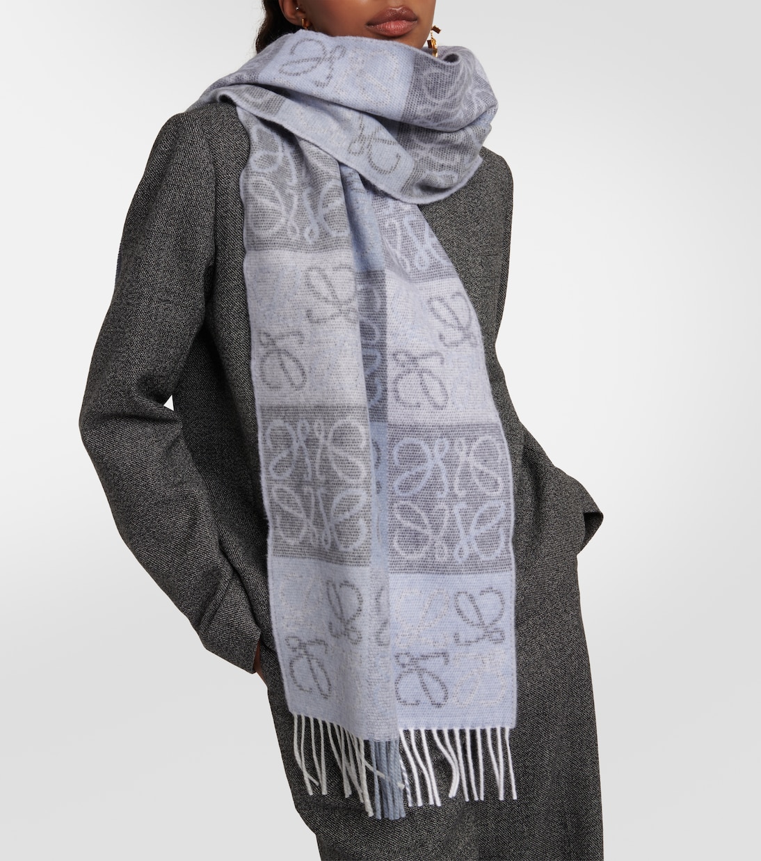 Anagram wool and cashmere scarf | Loewe