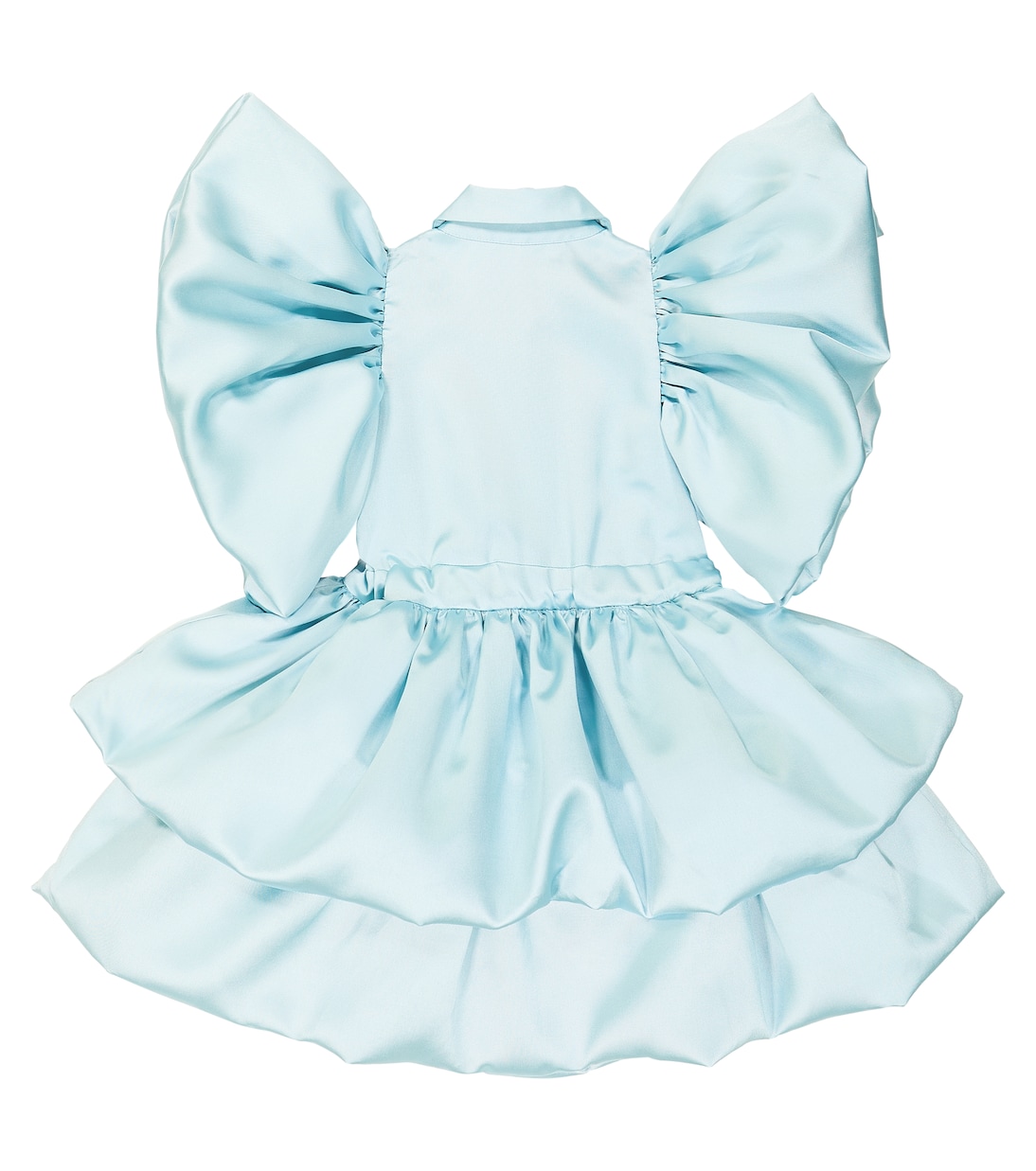 Gloss bow-detail ruffled dress | Caroline Bosmans