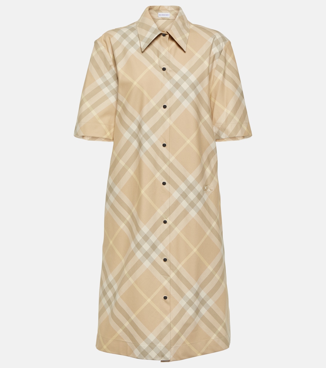 Burberry Check cotton shirt dress | Burberry