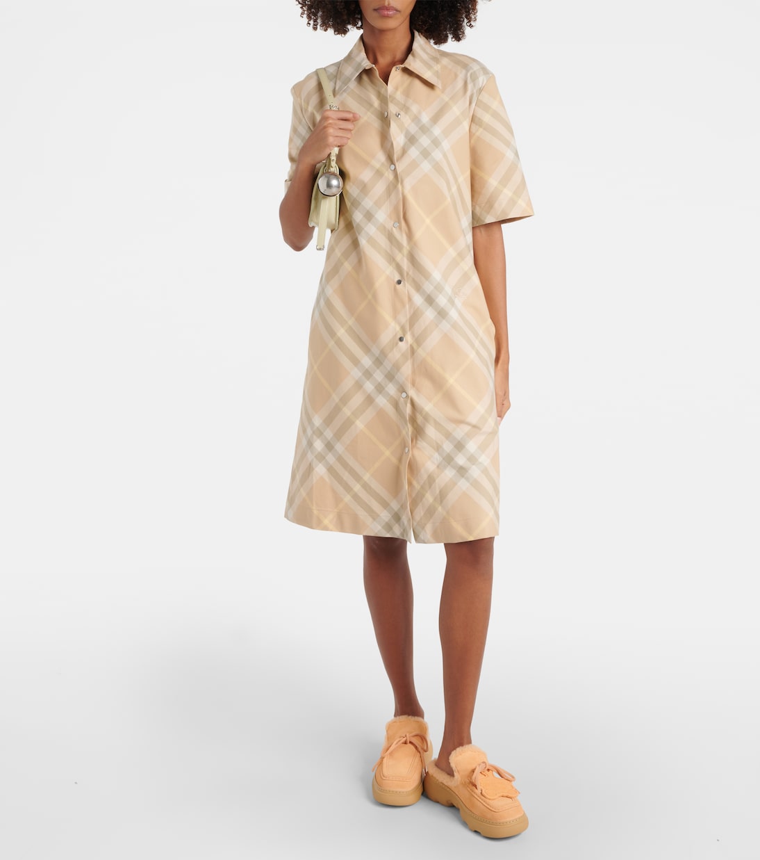 Burberry Check cotton shirt dress | Burberry
