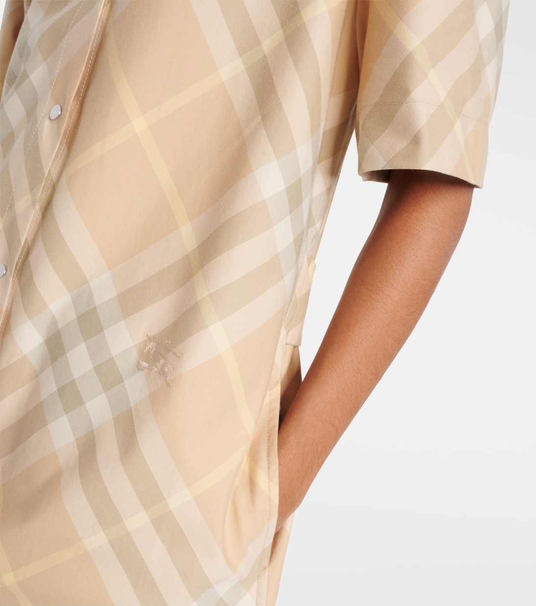 Burberry Check cotton shirt dress | Burberry
