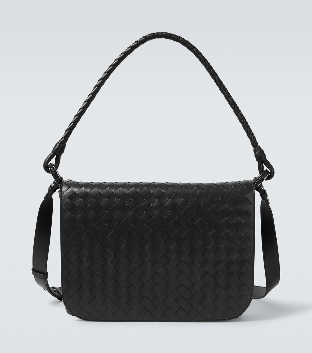 Swing Intrecciato leather messenger bag | Bottega Veneta