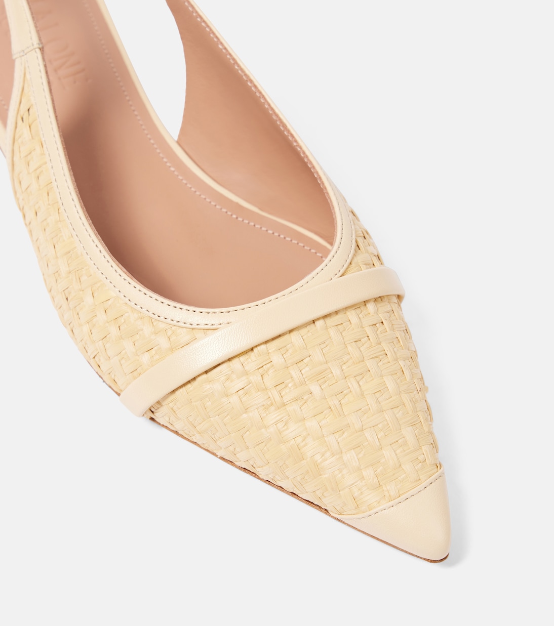 Jama raffia slingback ballet flats | Malone Souliers