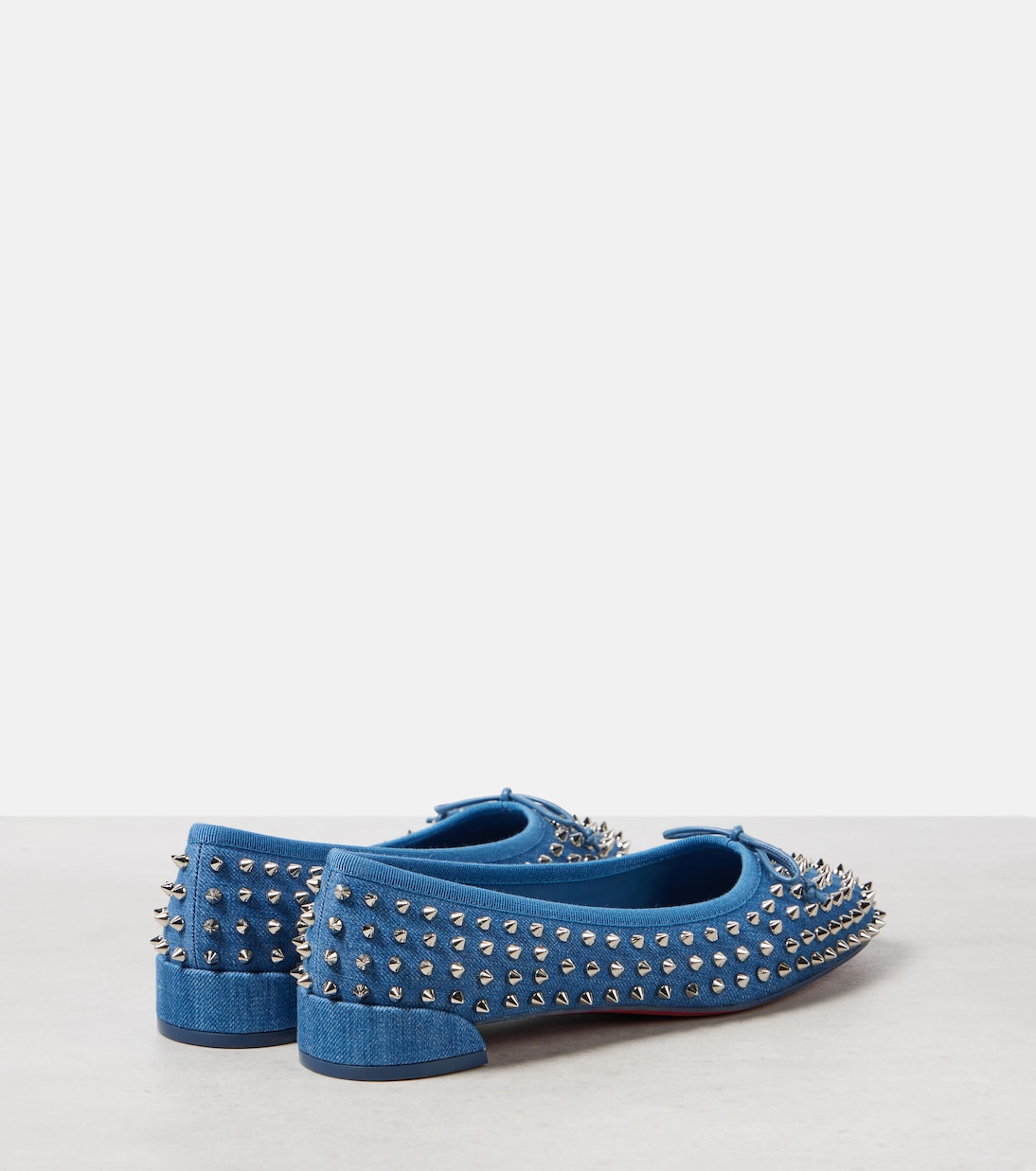Sweetie Jane Spikes denim ballet flats | Christian Louboutin