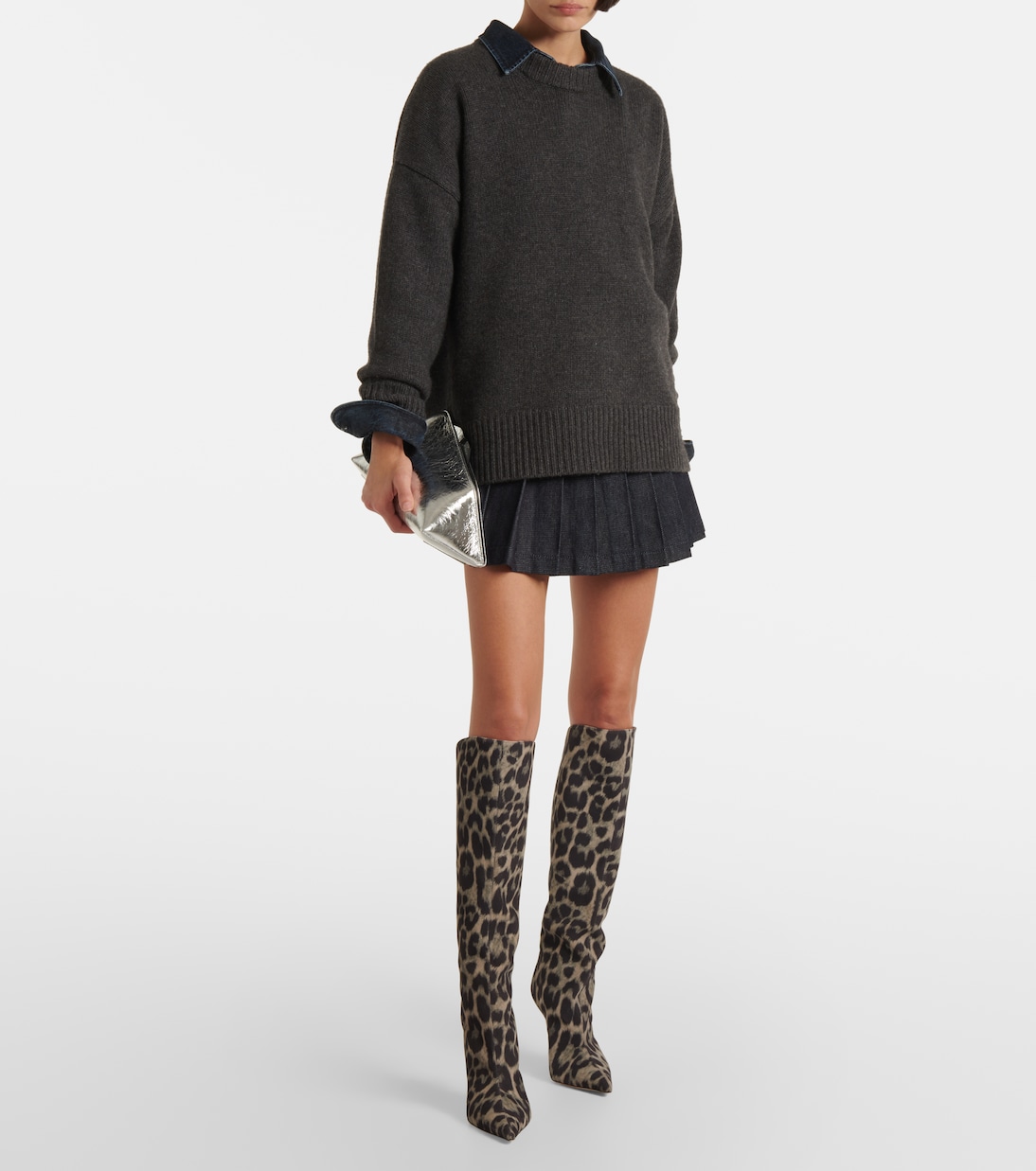 Bottes Jessica 105 en cuir façon poulain | Paris Texas