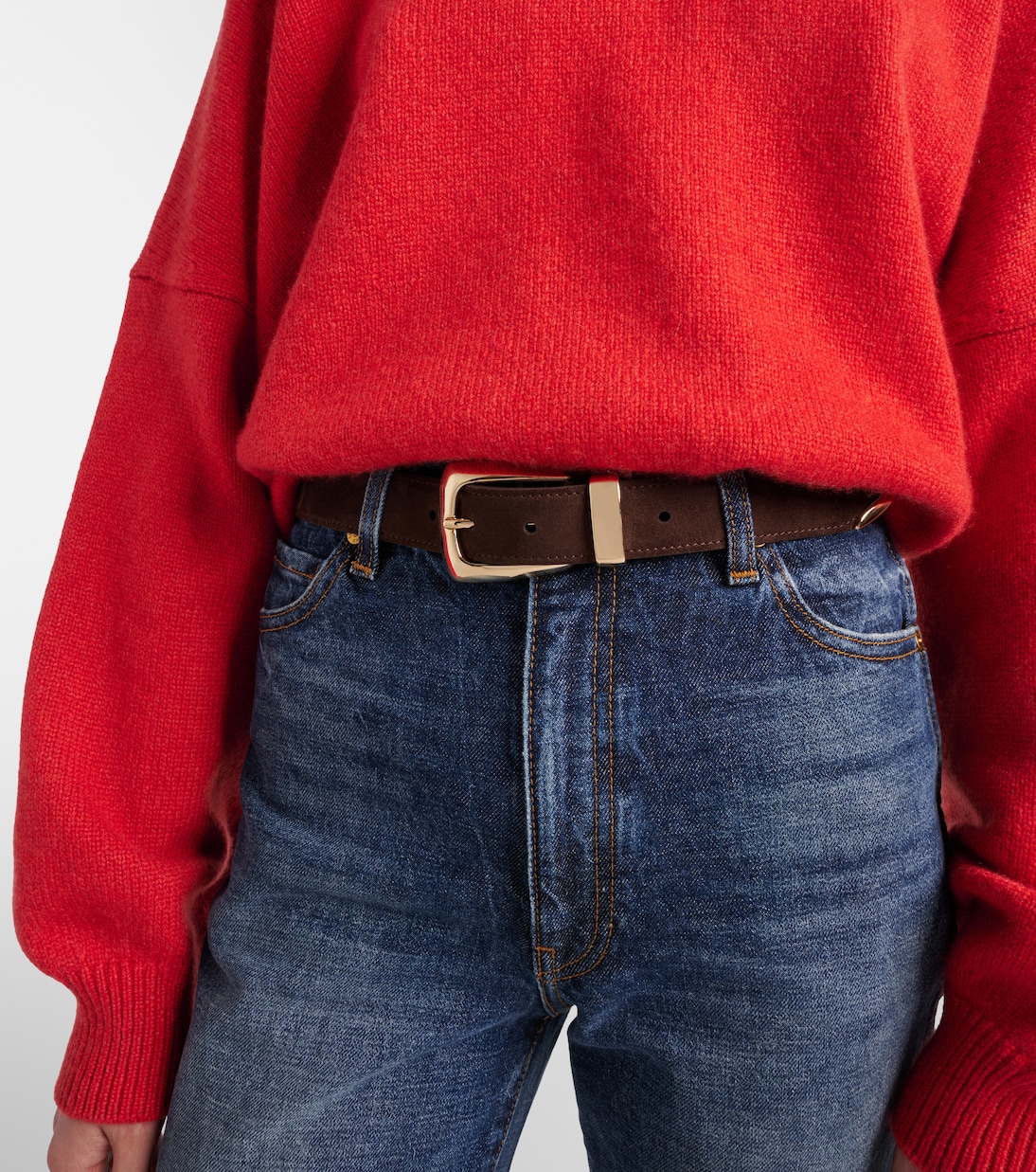 Benny suede belt | Khaite
