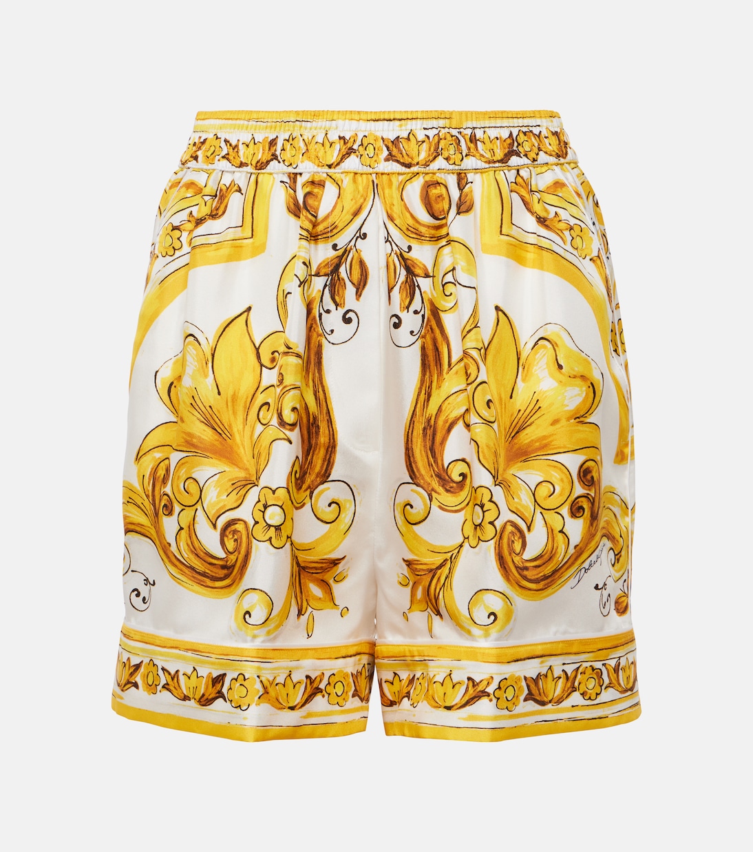 Short Majolica en soie | Dolce&Gabbana