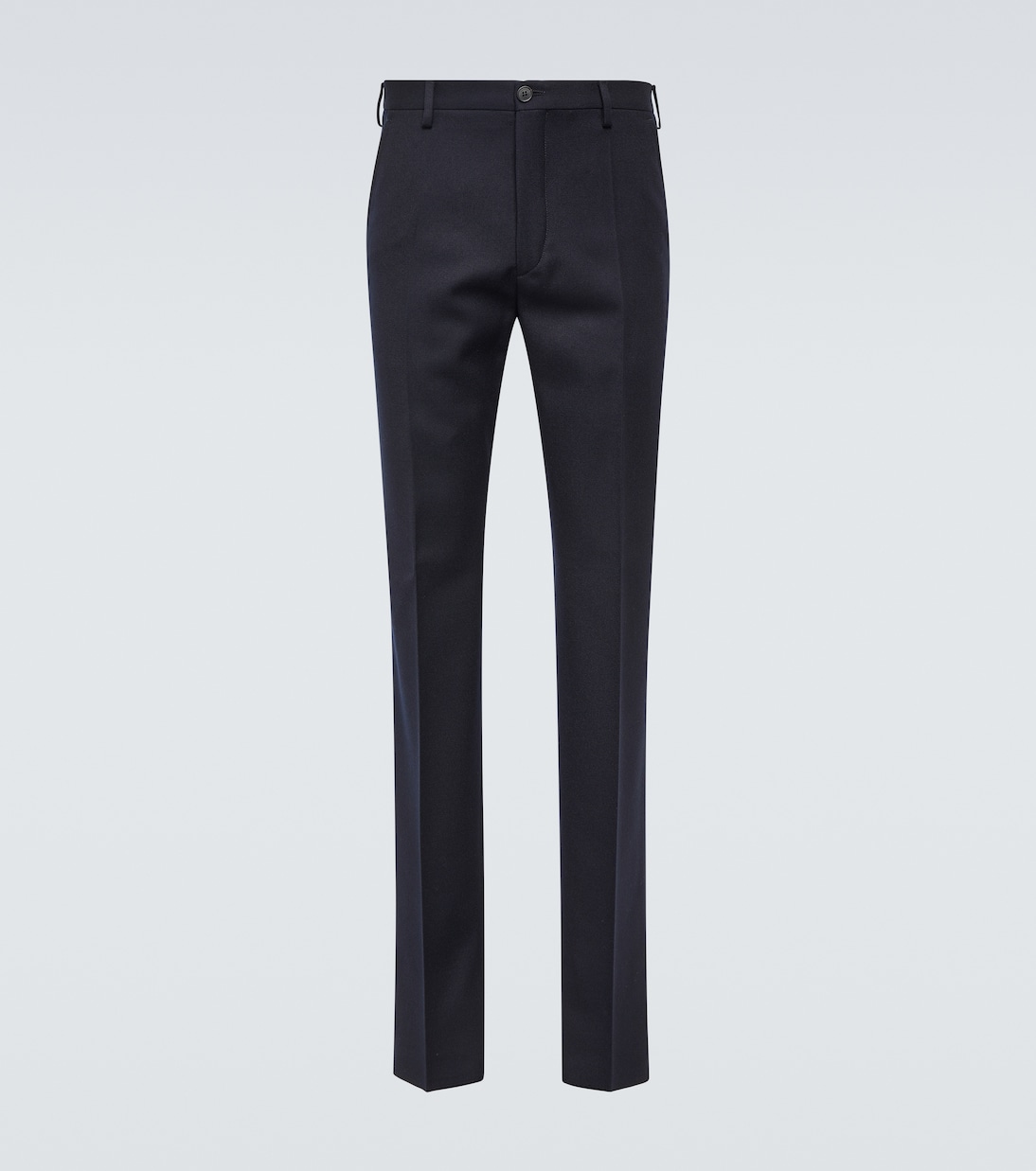 Virgin wool straight pants | Slowear