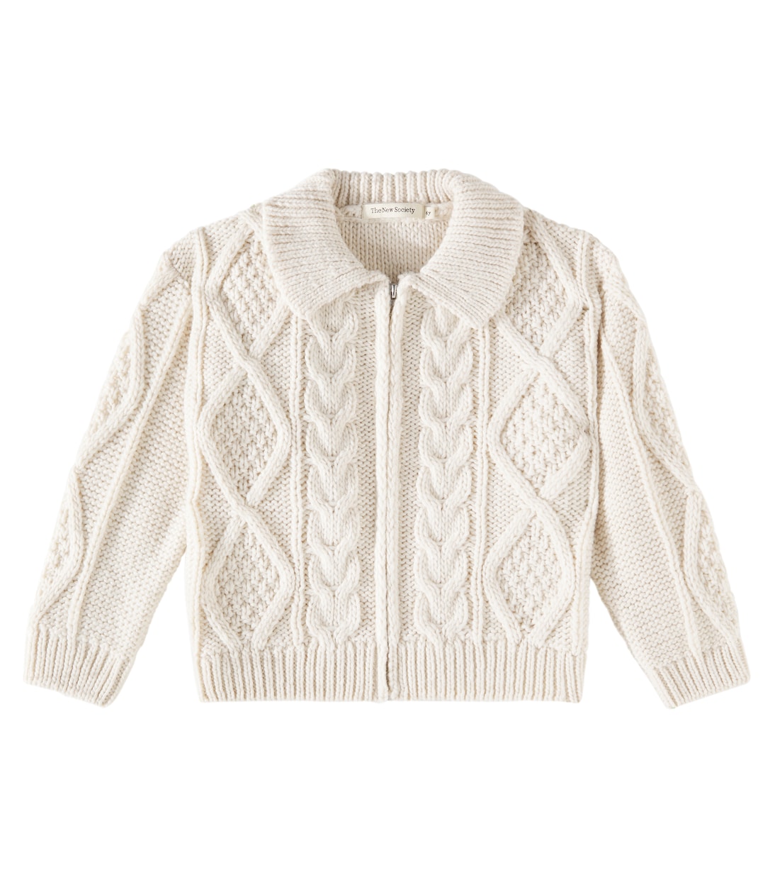 Patagonia cable-knit zip-up cardigan | The New Society