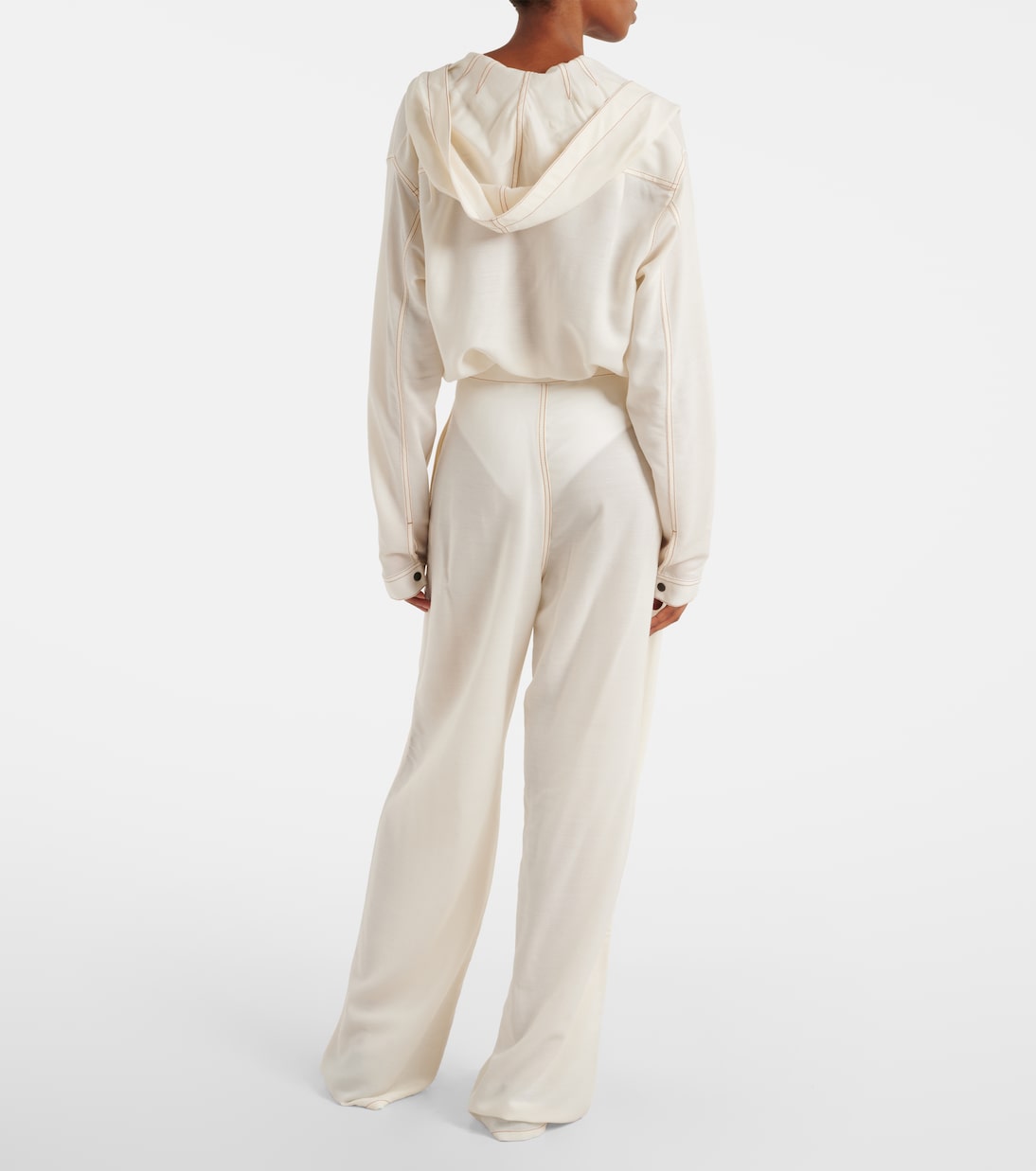 High-rise wool-blend wide-leg pants | Alaïa